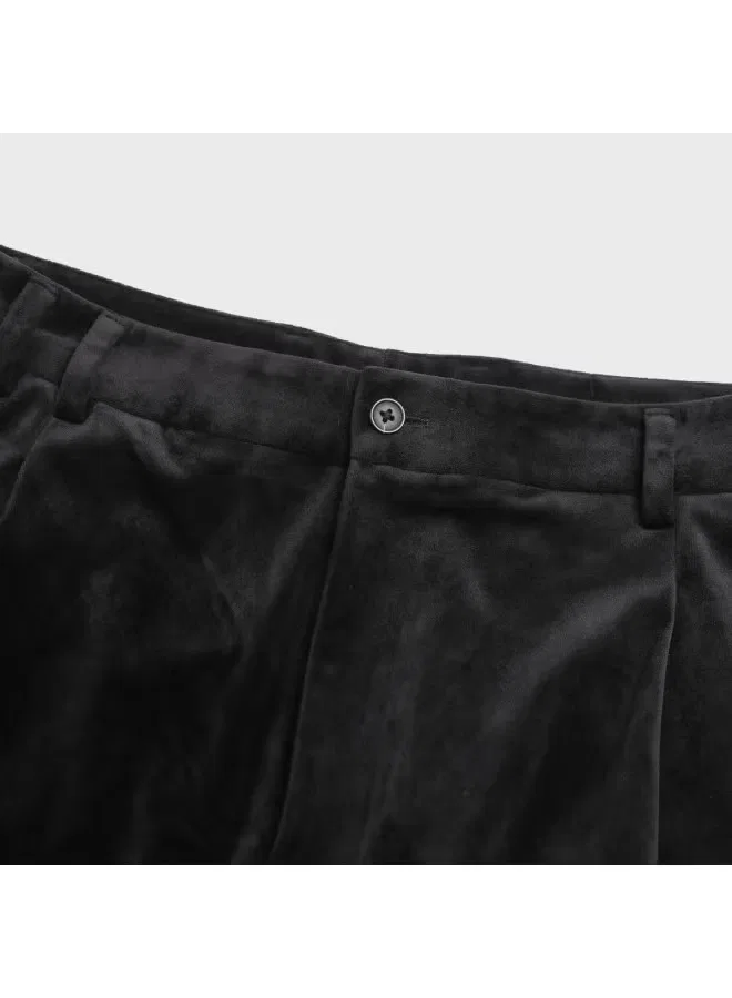 Брюки текстурированные мягкие повседневные Zara, черный — фото 4