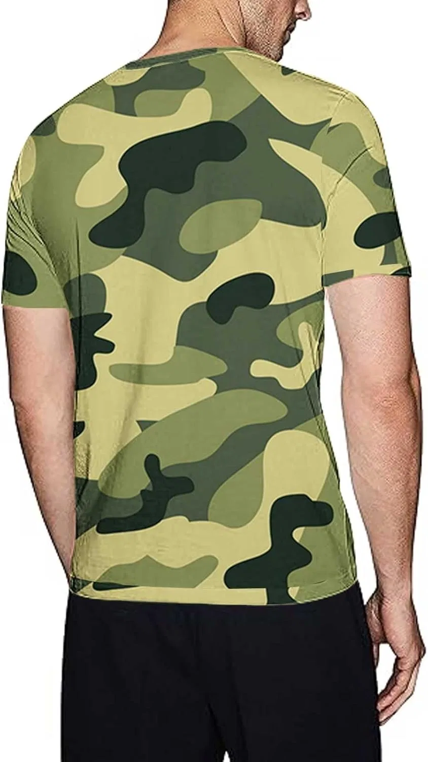 Мужская спортивная футболка с камуфляжным принтом Dry Fit, Ag — фото 3