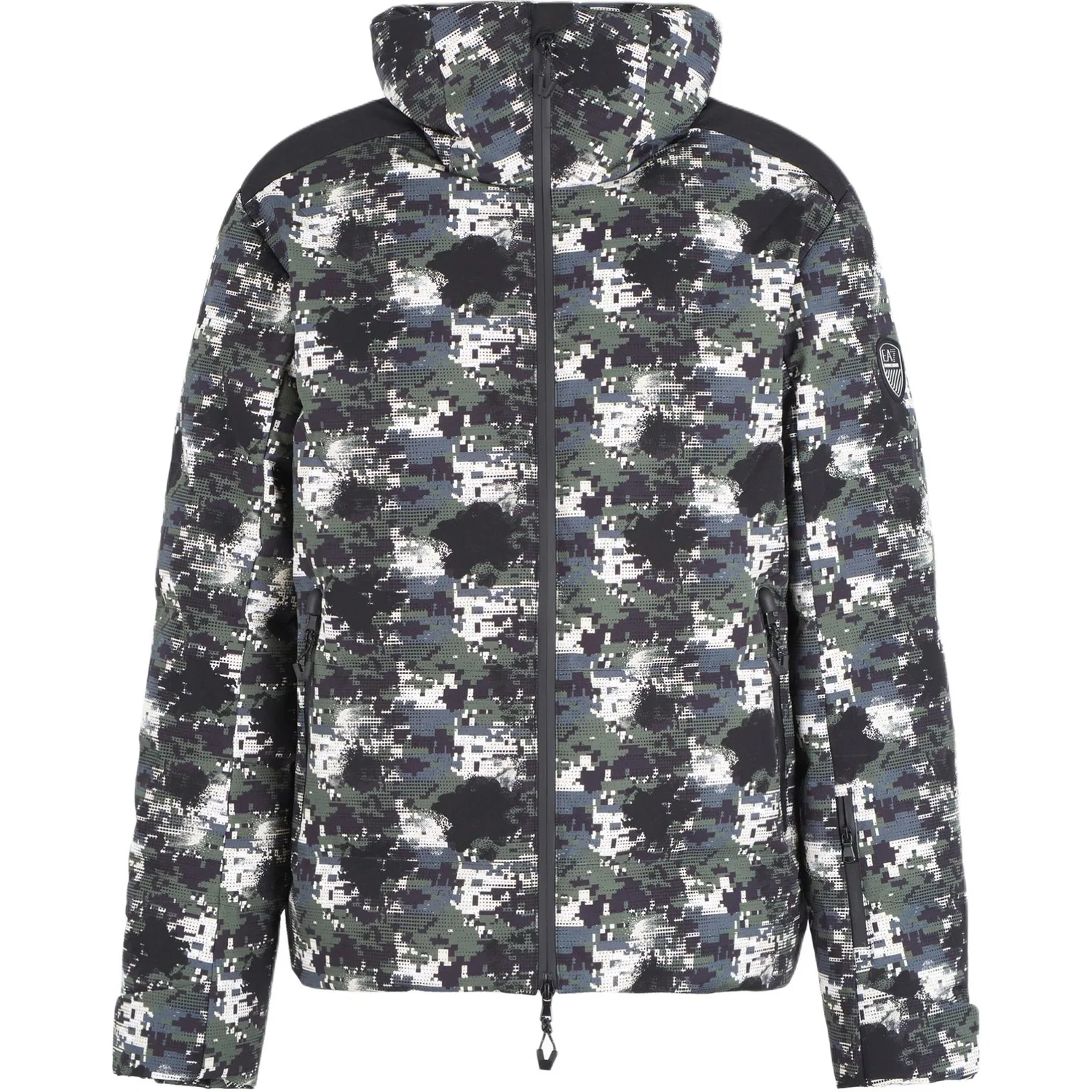 Мужская пуховая куртка Floral Black EMPORIO ARMANI, Цвет Floral Black