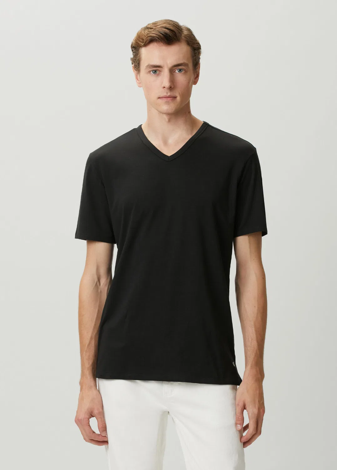 Футболка Calvin Klein 3lü Siyah Seti, black — фото 3