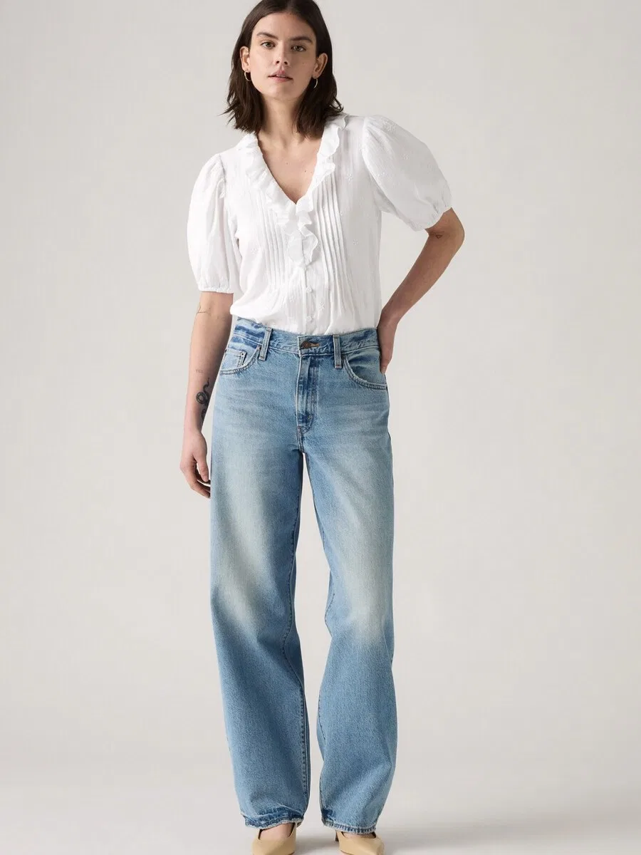 Джинсы LEVI'S Baggy Jeans 'BAGGY DAD' синего цвета — фото 4