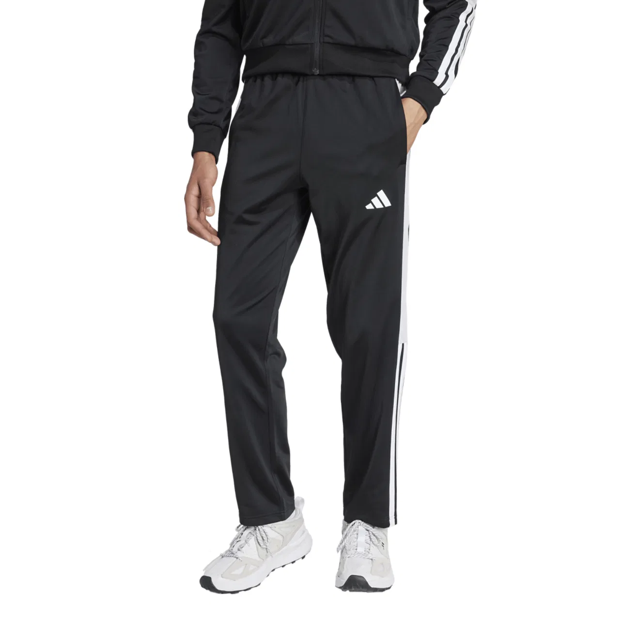 Мужские брюки 3-Stripes Colorblock Snap Adidas, белый/черный