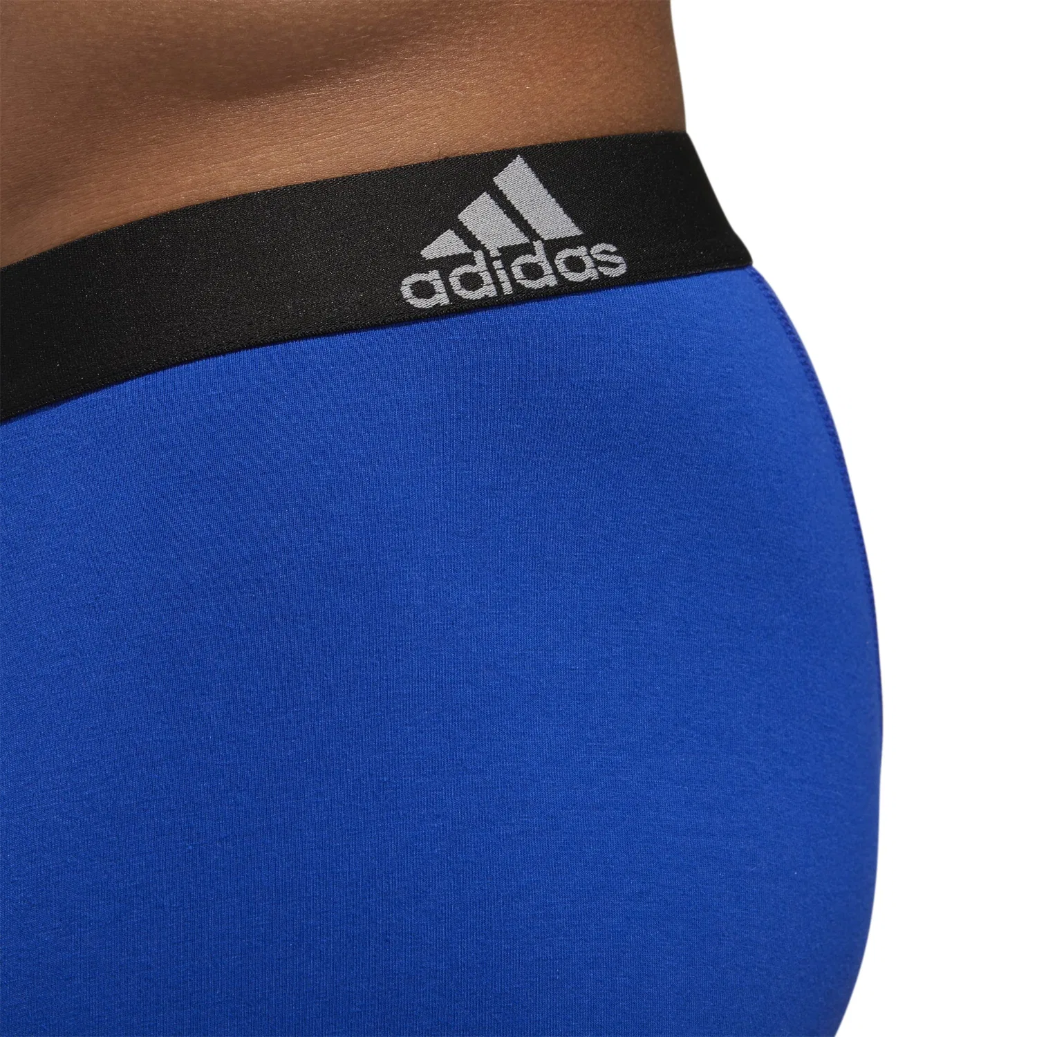 Мужские боксеры из хлопка с эластаном adidas, Blue/Black Onix/Black Black/Bold Blue — фото 2
