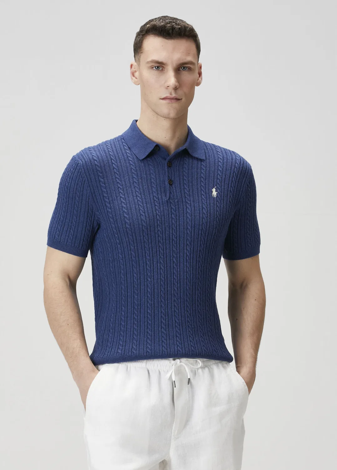 Поло Ralph Lauren Lacivert, вязаный