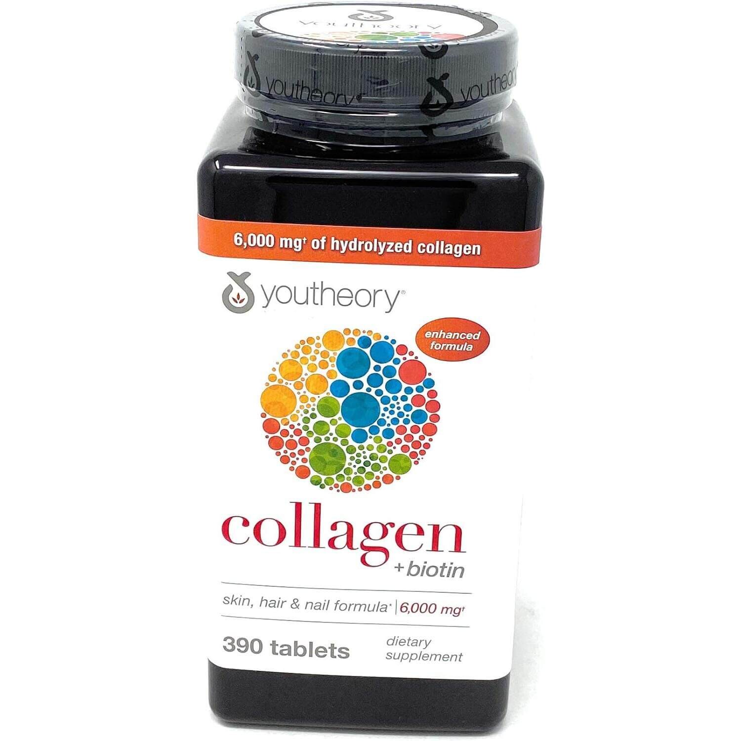 

Коллаген Youtheory Plus Biotin, 390 таблеток, 6 упаковок