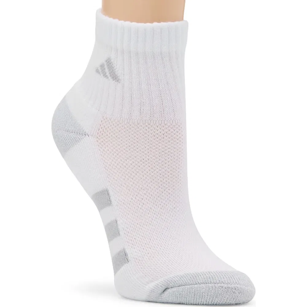 Детский набор из 6 пар средних мягких носков для подростков Adidas, White Assorted — фото 4