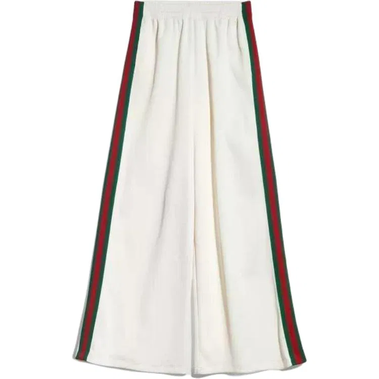 Брюки Gucci Casual Pants, свободный крой, белый