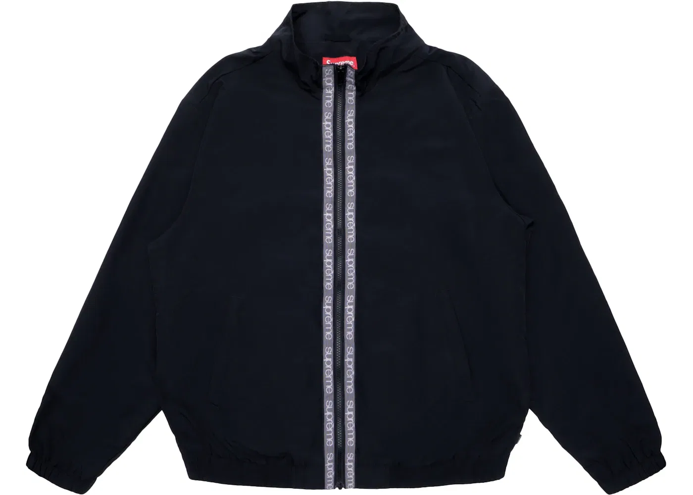 Мужская куртка с логотипом Supreme Classic Logo Taping Track Jacket, Black