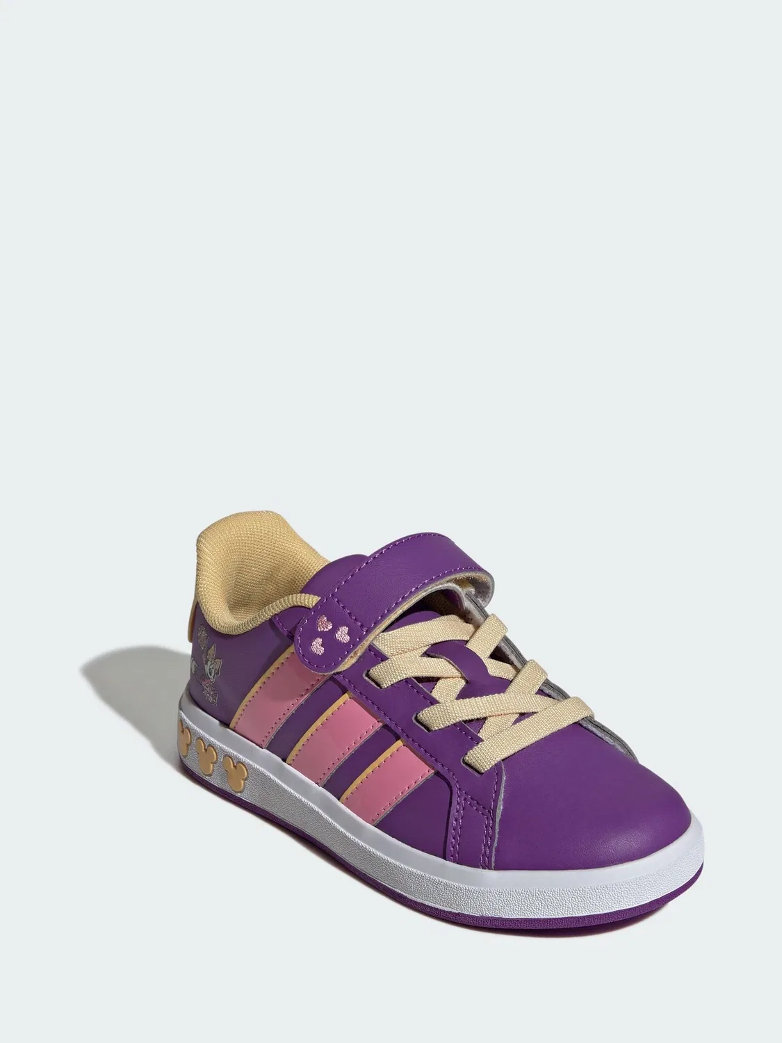 Кроссовки с Микки Маус, Disney Minnie Mouse Grand Court adidas, фиолетовый — фото 3