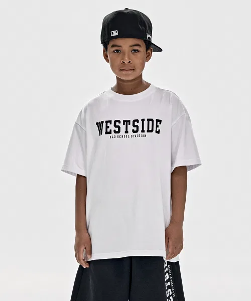 Детский комплект из куртки и футболки с логотипом, свободного кроя TAKEASY KIDS, White/Black — фото 2