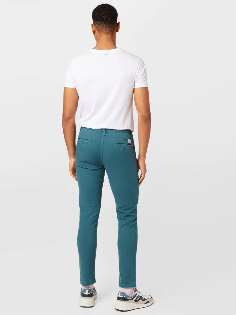 Брюки-чиносы LEVI'S Slim fit 'XX Chino Slim II' цвета нефрит — фото 4
