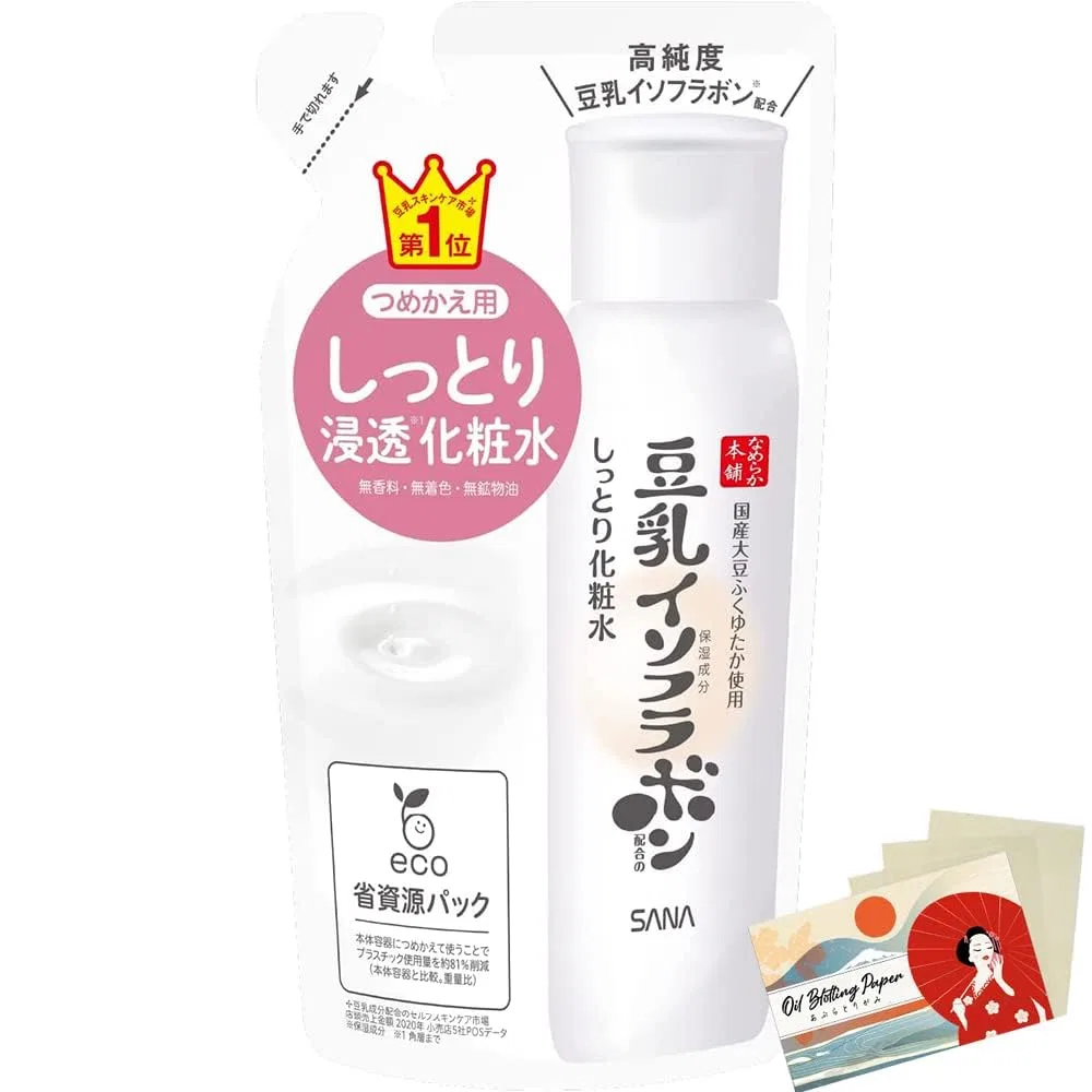 Лосьон для лица Nameraka Honpo Sana Soy Milk Isoflavone, 180 мл, Moist
