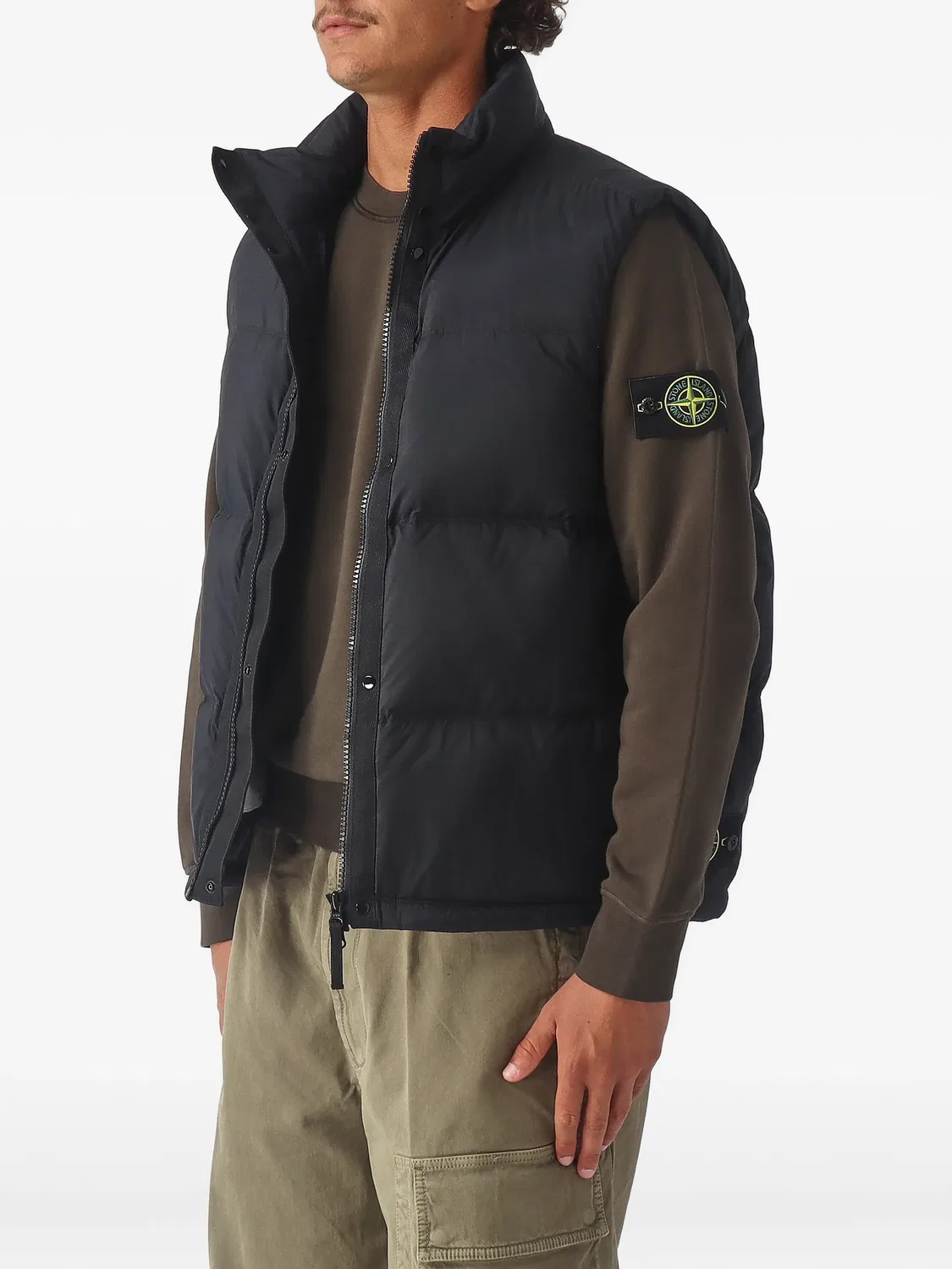 Stone Island Жилет G100004 из рипстопа Cordura черный — фото 2