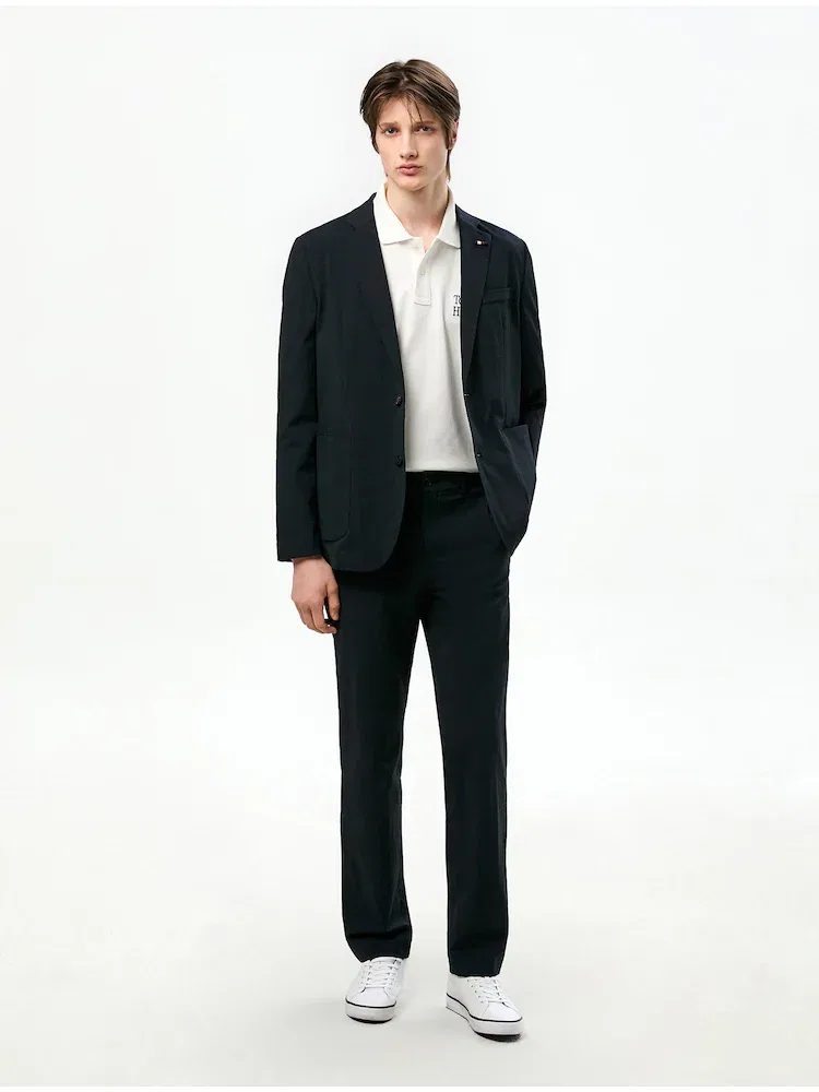Брюки текстурированные Denton TOMMY HILFIGER, Navy