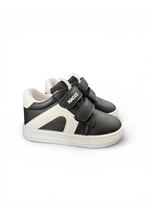 Детские ортопедические кроссовки с липучкой Macco Shoes, Black — фото 2