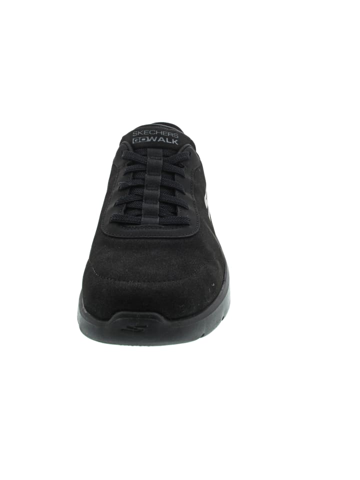 Skechers SlipIns: Кроссовки Go Walk Flex-Smo, черные — фото 4