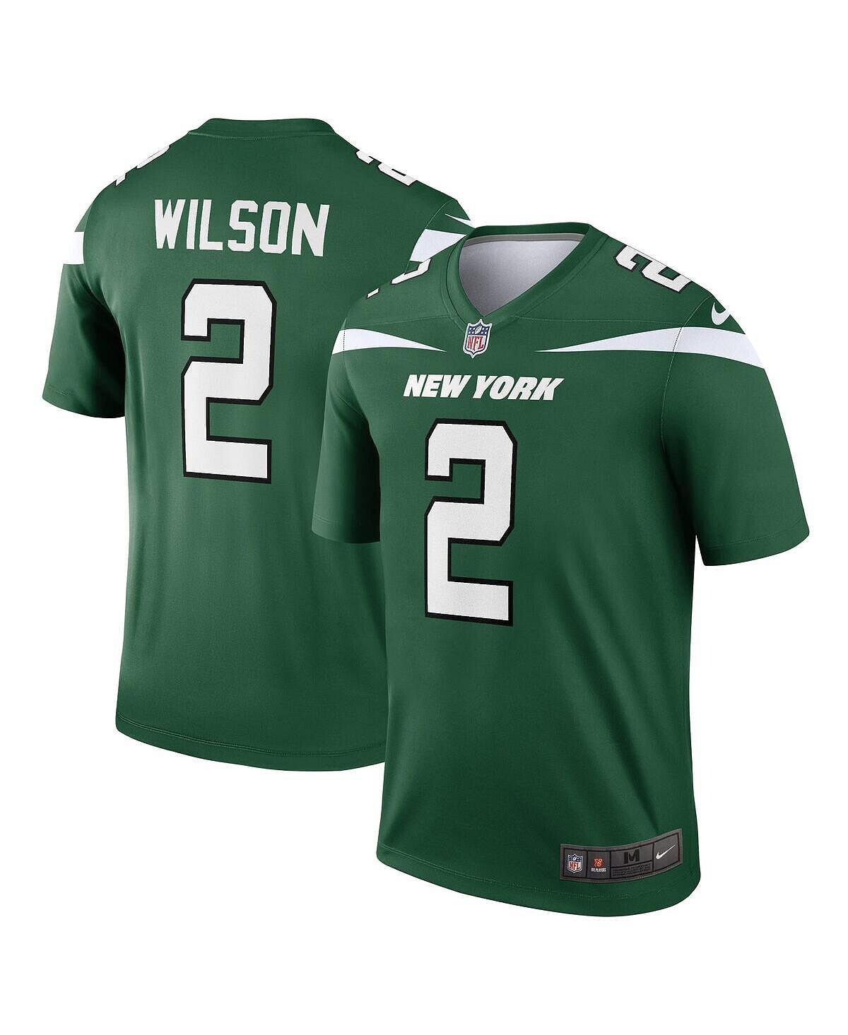 

Мужская футболка zach wilson gotham green new york jets legend Nike, зеленый