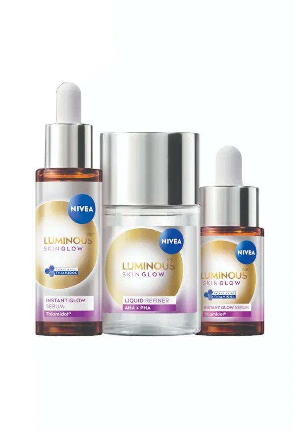 Набор косметики Luminous630 skin glow routine, бренд Nivea, 145 мл, прозрачный