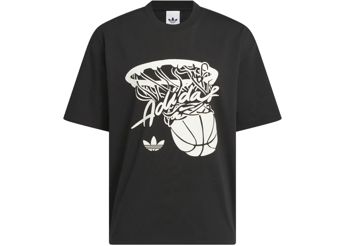 Мужская футболка с графическим принтом Hot Shot Graphic Tee Adidas, черный