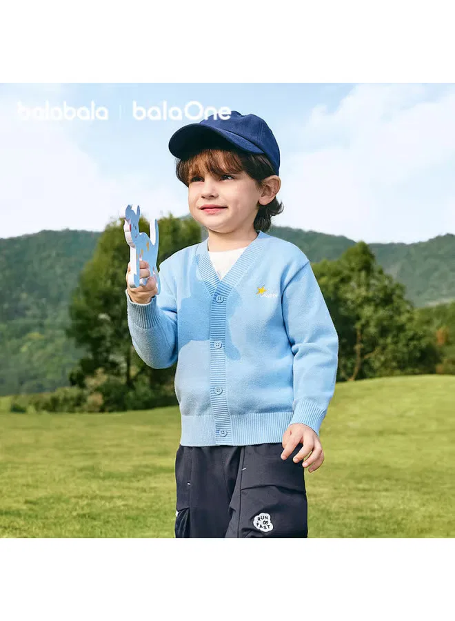 Кардиган вязаный с вышивкой лошади Balabala, красный