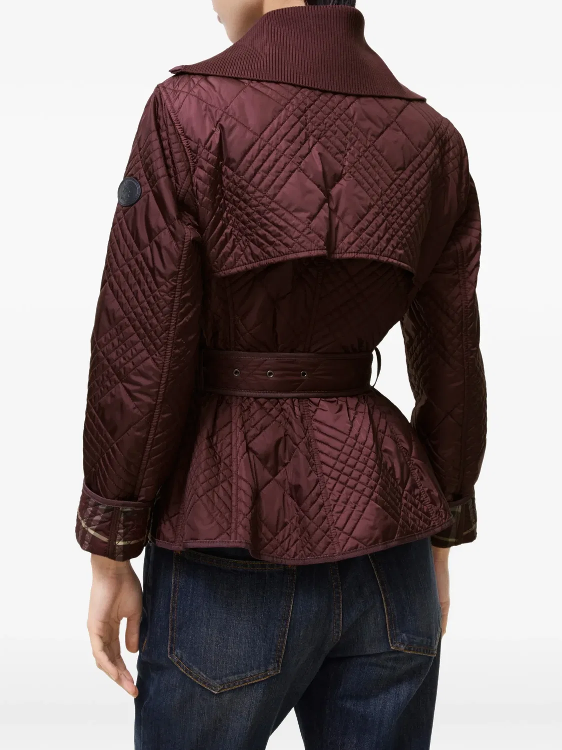 Куртка Abbeydale в клетку Burberry, красный — фото 3
