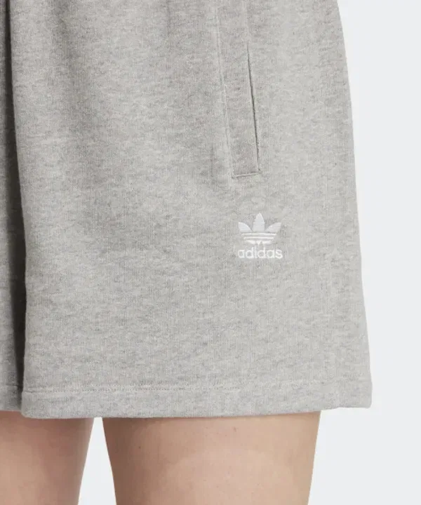 Шорты из французского футера, Essential, Adidas, средне-серый меланж — фото 4