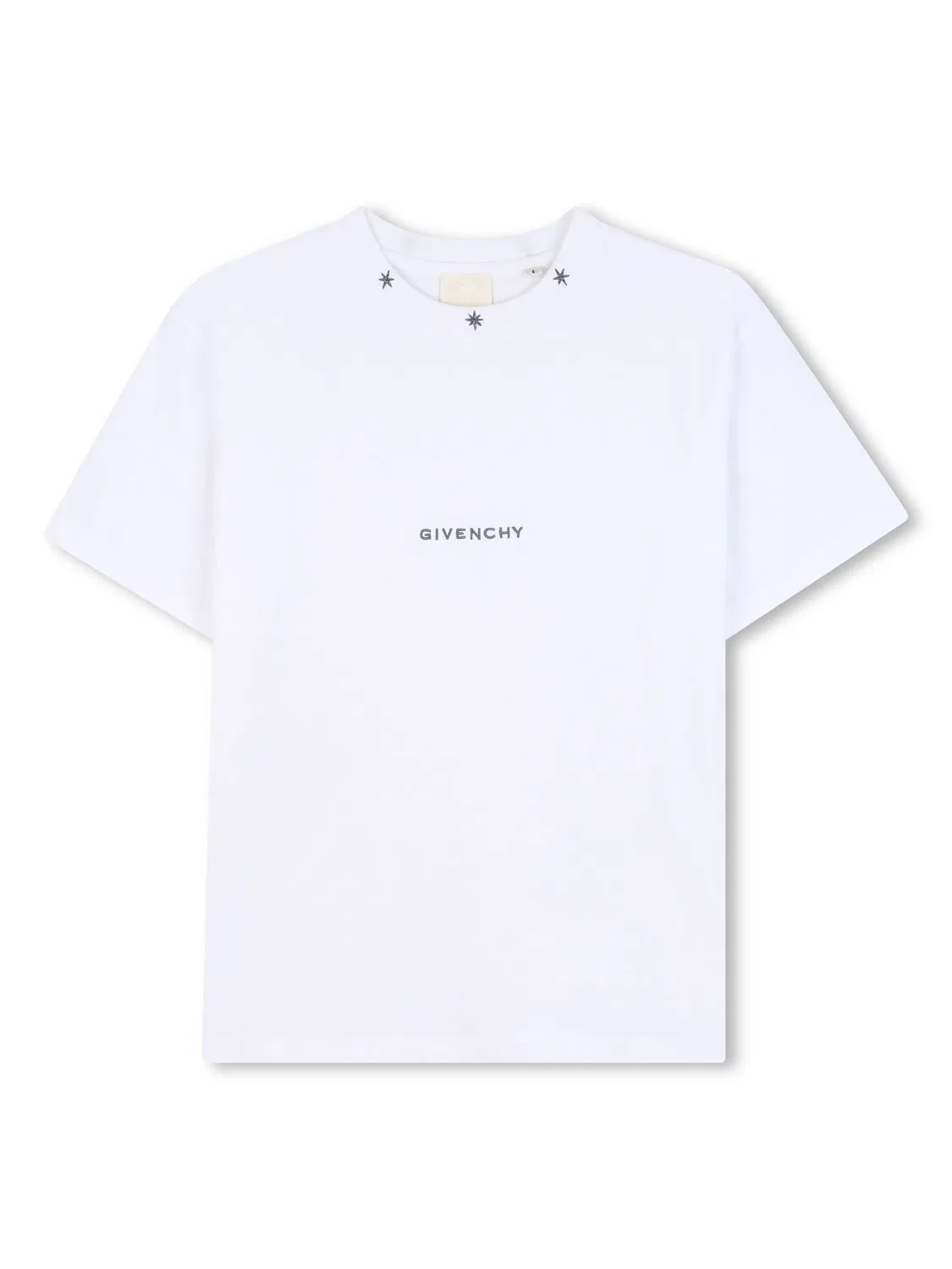 Футболка с вышивкой звезд Givenchy, белый