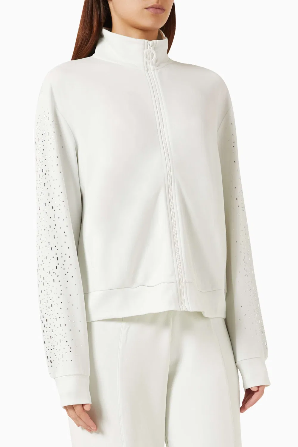 Куртка на молнии с декором Emporio Armani