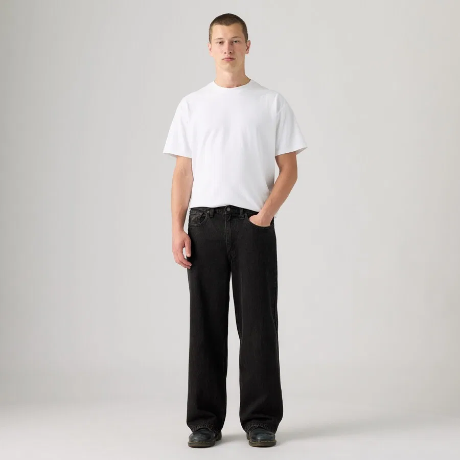Джинсы LEVI'S Baggy Jeans 'EXTRA BAGGY' черного цвета — фото 2