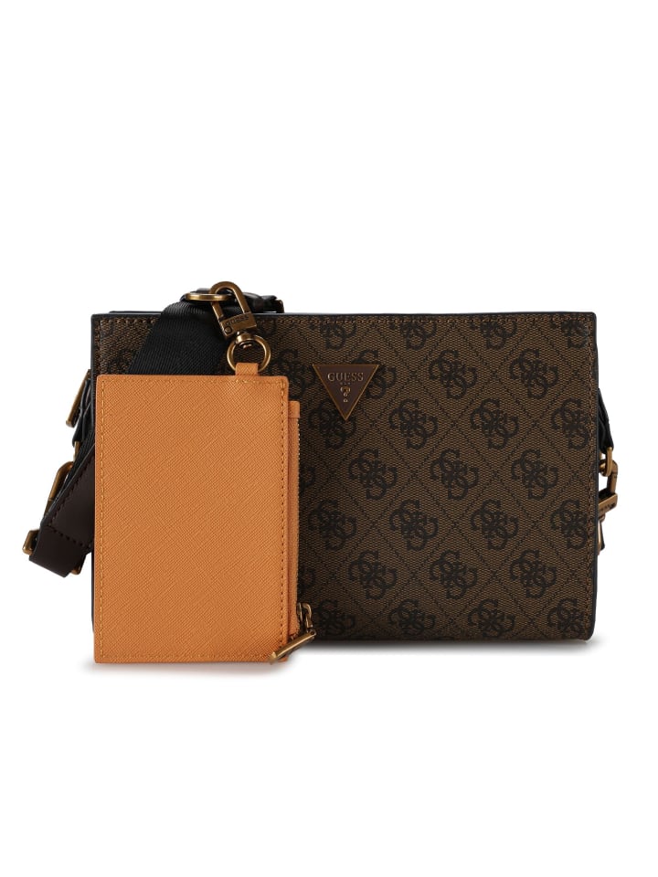 

Сумка через плечо Milano 21,5 см кофейного цвета Guess