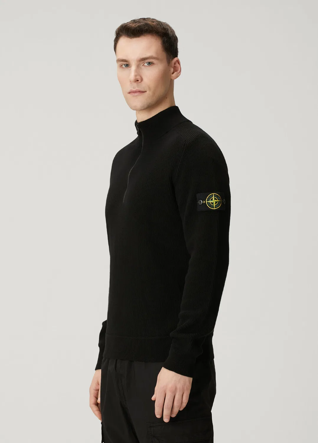 Свитер Stone Island Regular Fit, черный — фото 3
