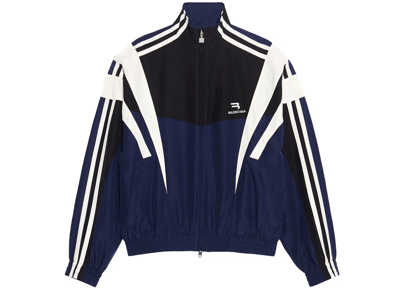 Женская куртка спортивная с принтом Balenciaga, Indigo/Black/White