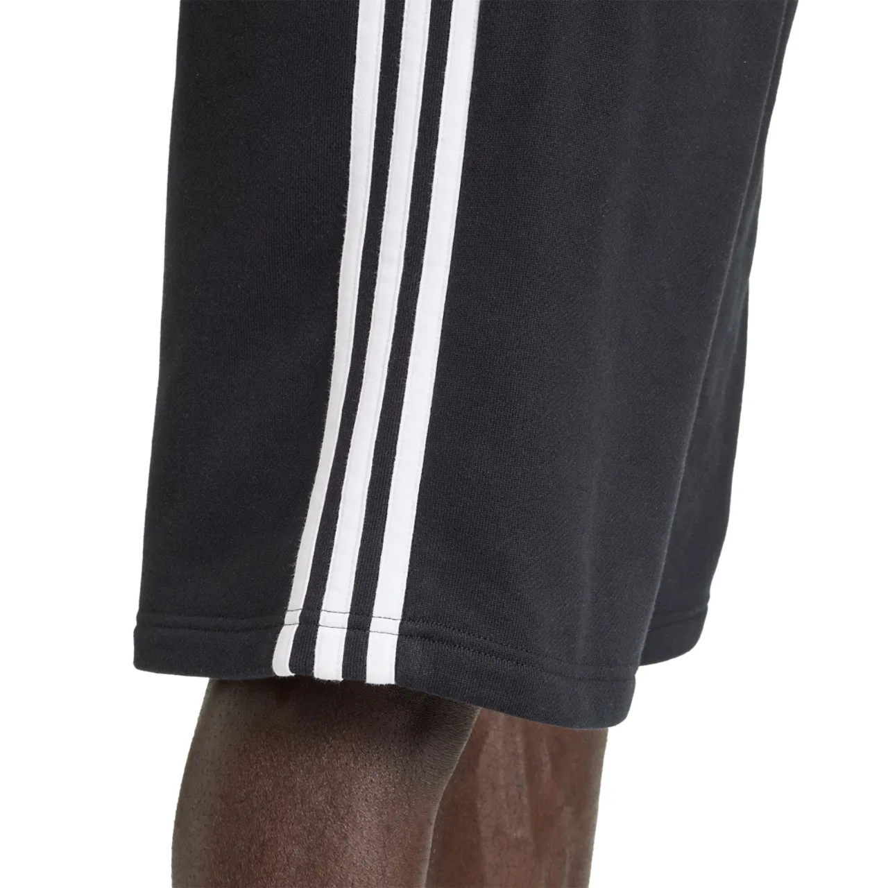 Мужские шорты из мягкого хлопкового футера adicolor 3-Stripes Shorts Adidas, черный — фото 4