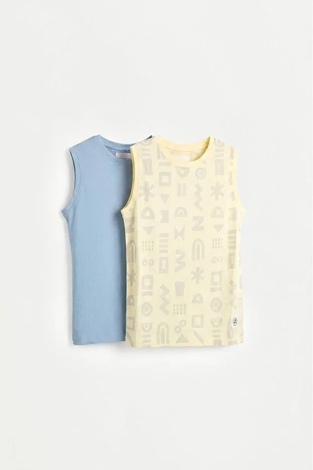 Детский комплект футболок без рукавов Lefties, Light Yellow