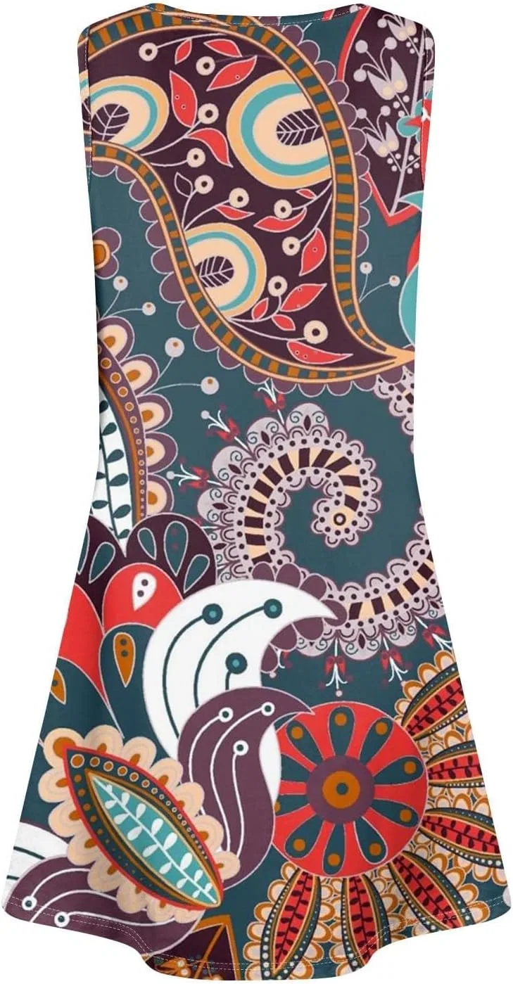 Женское летнее платье с цветочным принтом на запах, Red — фото 4