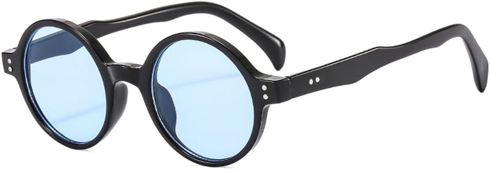 

Круглые панк-солнцезащитные очки для женщин и мужчин с защитой от УФ-излучения UV400, предназначенные для занятий спортом на открытом воздухе, бега и езды на велосипеде UYPTK, Blue