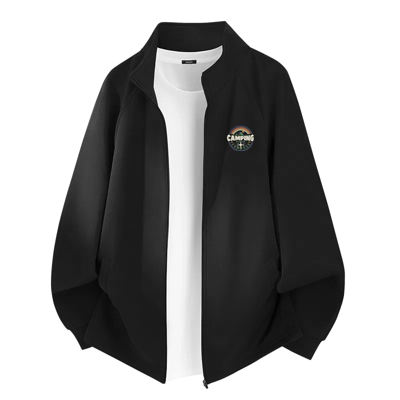 Детская куртка с воротником-стойкой Quick-Dry Knit MINISO, Black (Camping Starlight Chest Logo)