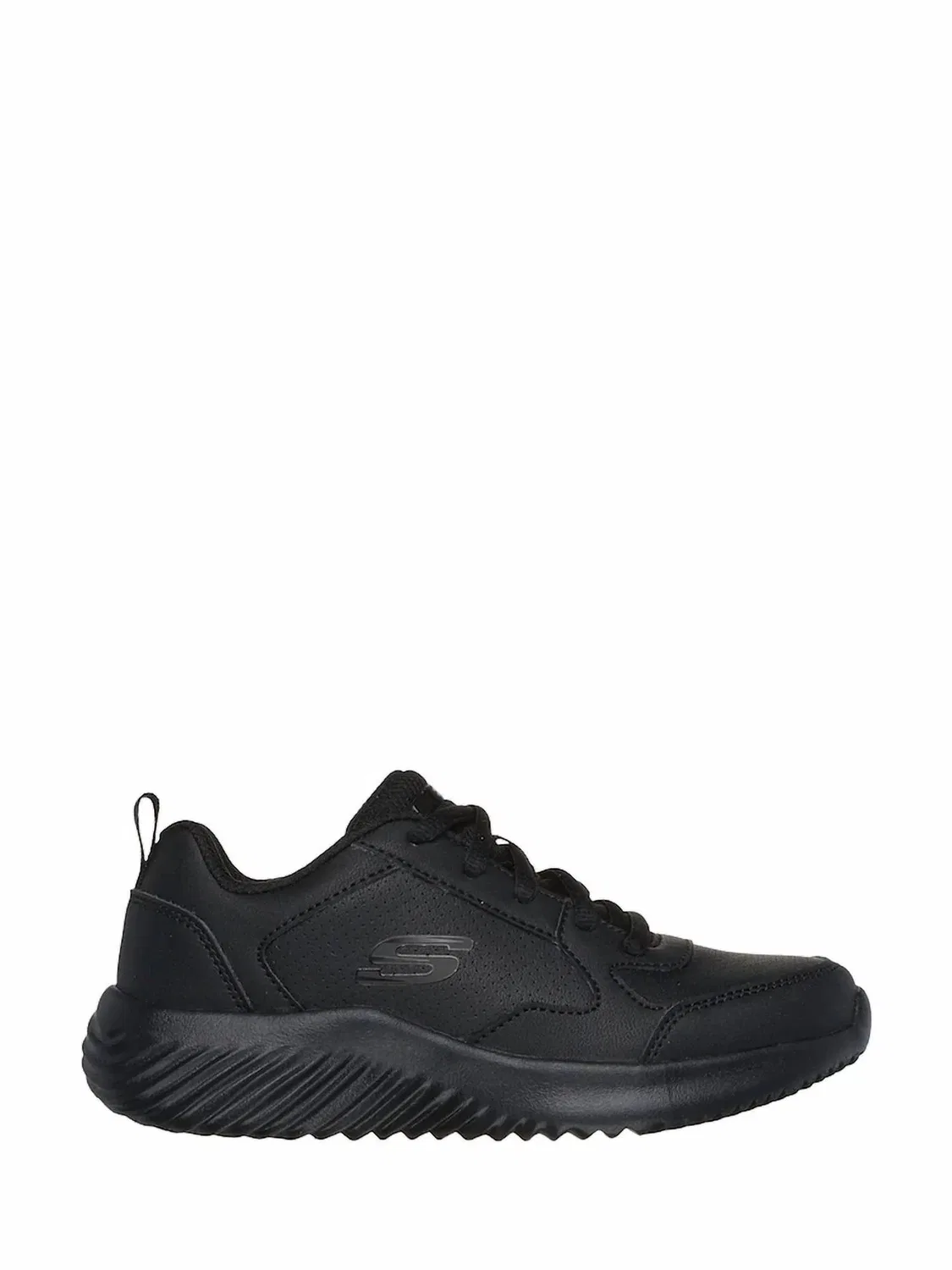 Детские кроссовки для мальчиков на шнуровке Boulder Study Squad Skechers, черный — фото 2