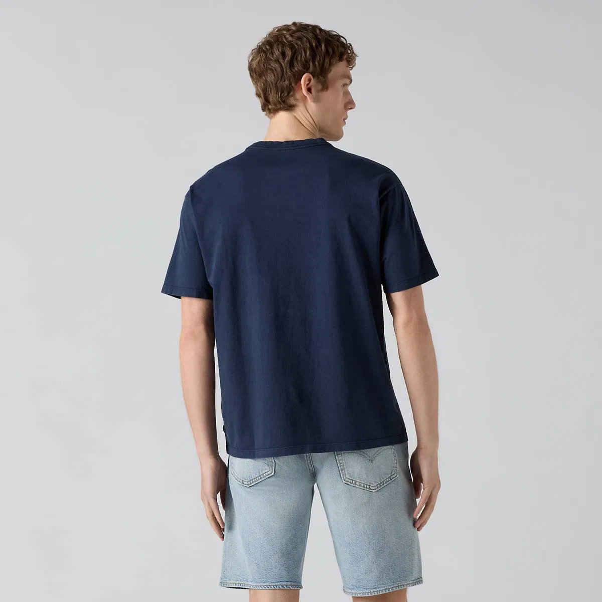 Винтажная футболка с графическим принтом Levi's, Logo Nightfall Navy - Blue — фото 4
