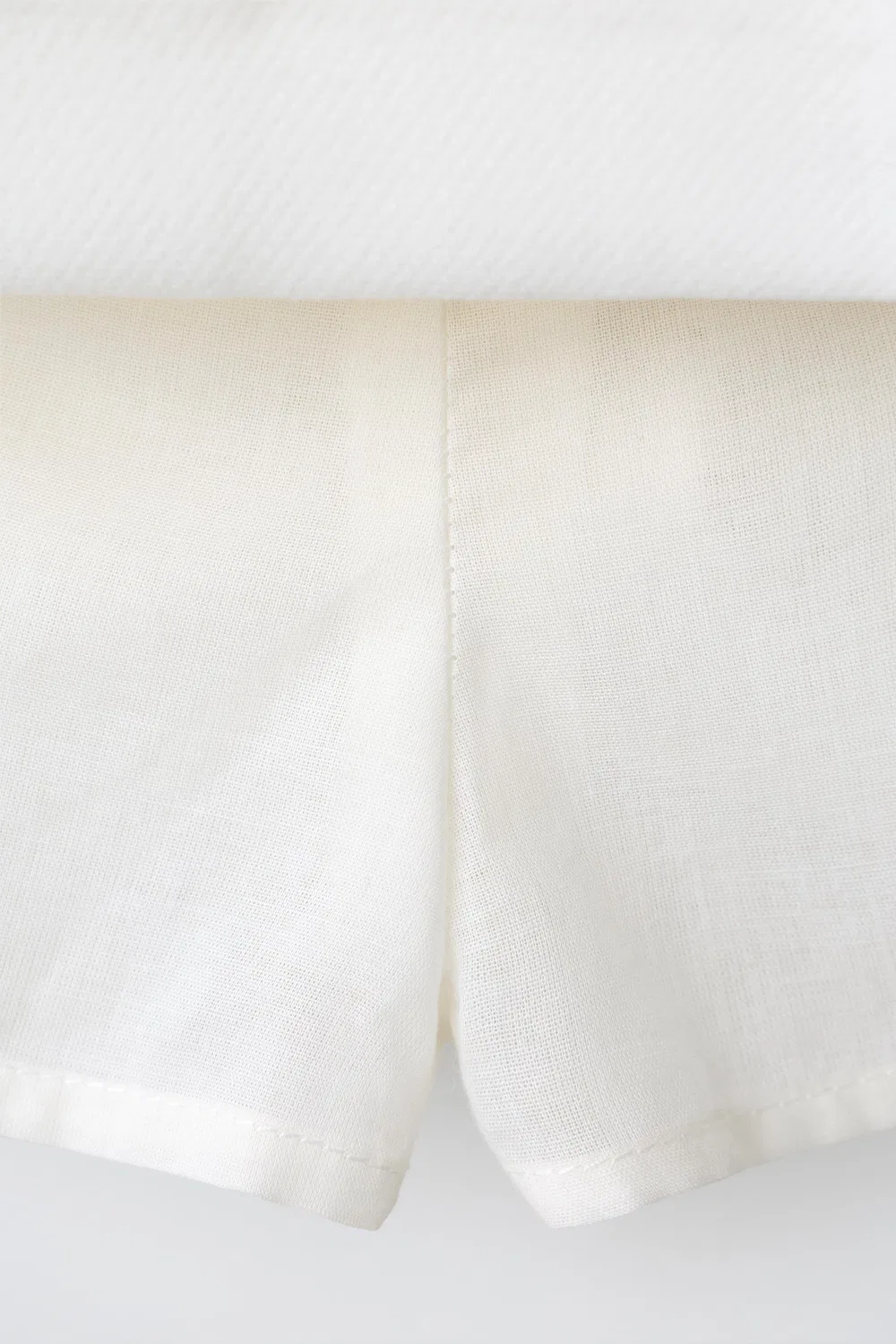 Юбка-бермуда со складками ZARA, Oyster-White — фото 4
