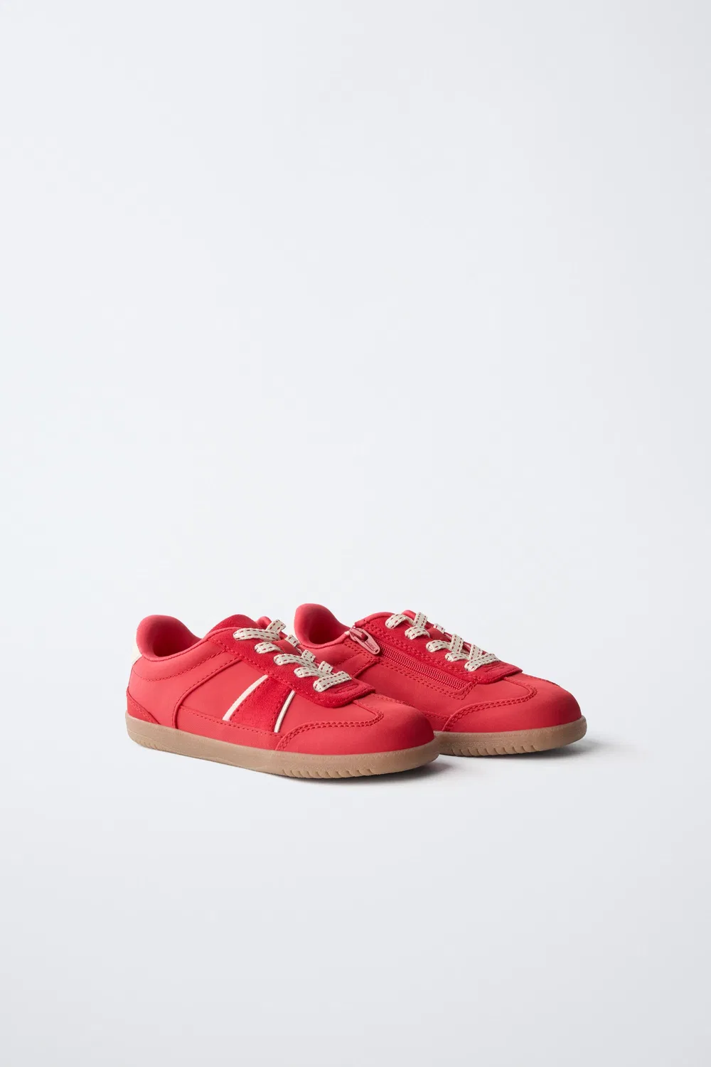 Кроссовки CONTRAST PLIMSOLLS ZARA, Red — фото 2