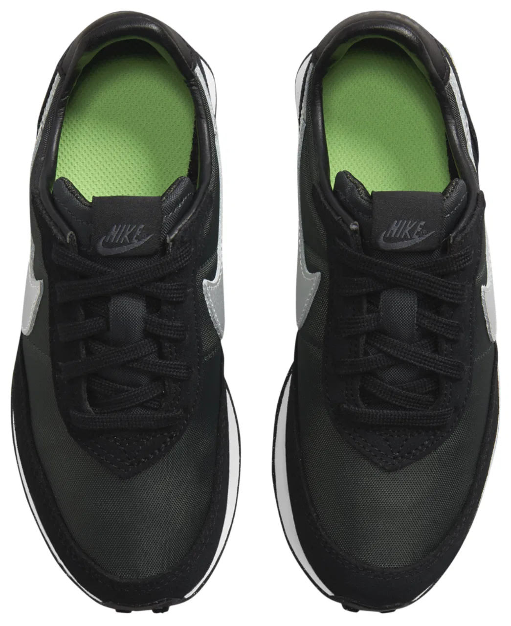 Кроссовки для мальчиков Waffle Trainer 2 Nike, черный/зеленый — фото 4