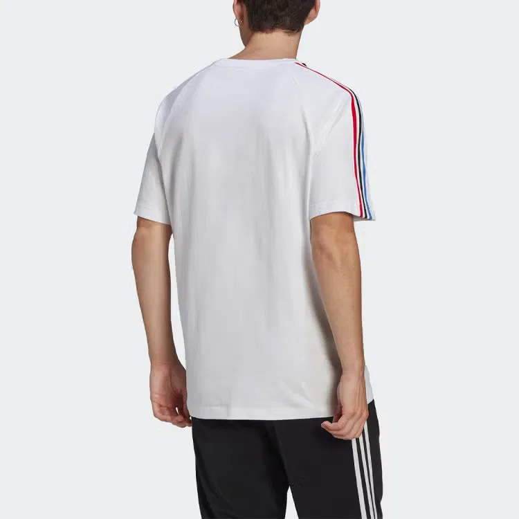 Футболка с принтом Tricol Adidas, белый — фото 4