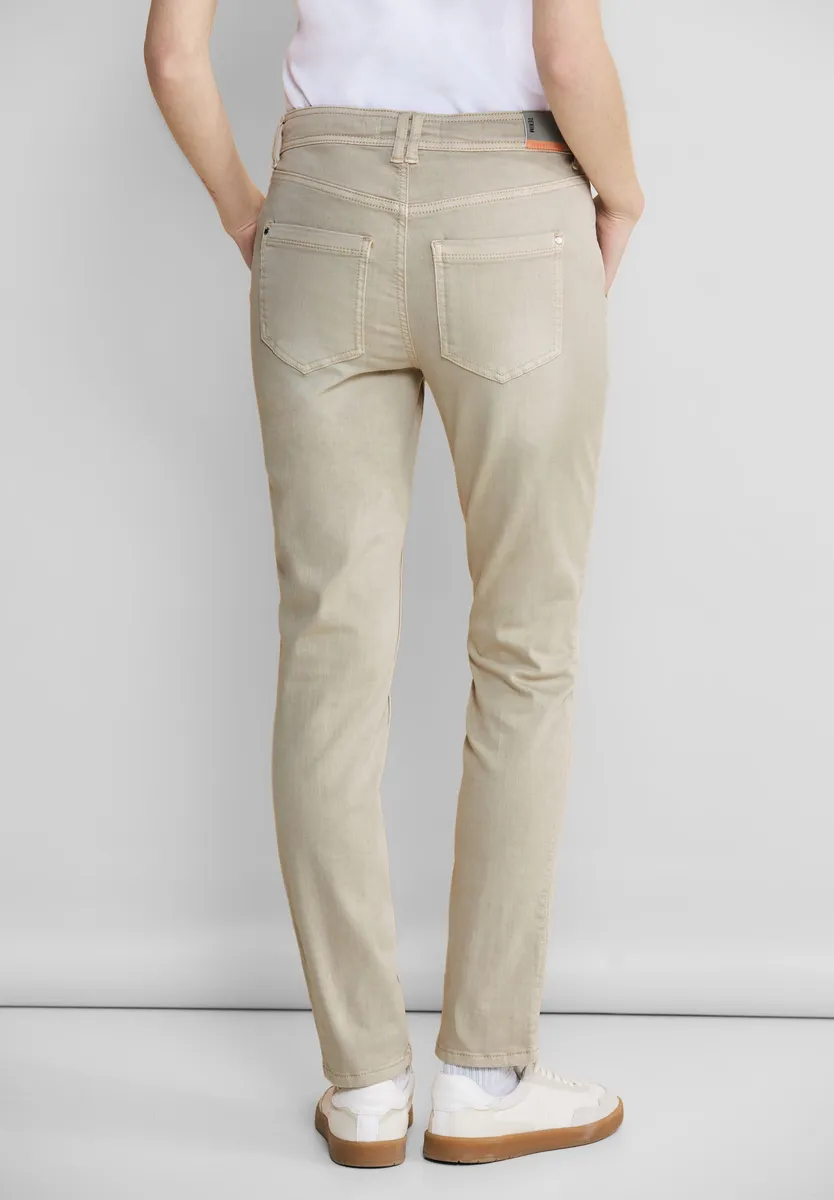 

STREET ONE прямые джинсы, средняя талия, цвет Soft Sand Washed