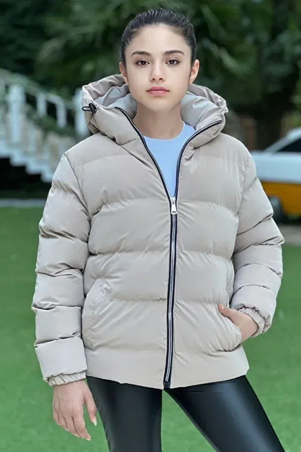 Детское пальто для девочек пуховое Pina Kids, Beige