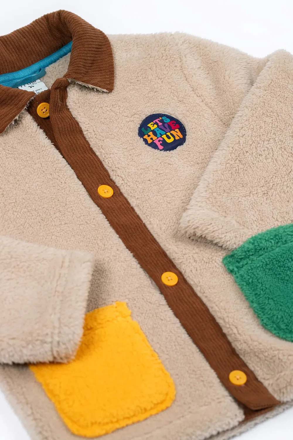 Детская куртка из вельвета Snuggly Cord Frugi, Brown — фото 3