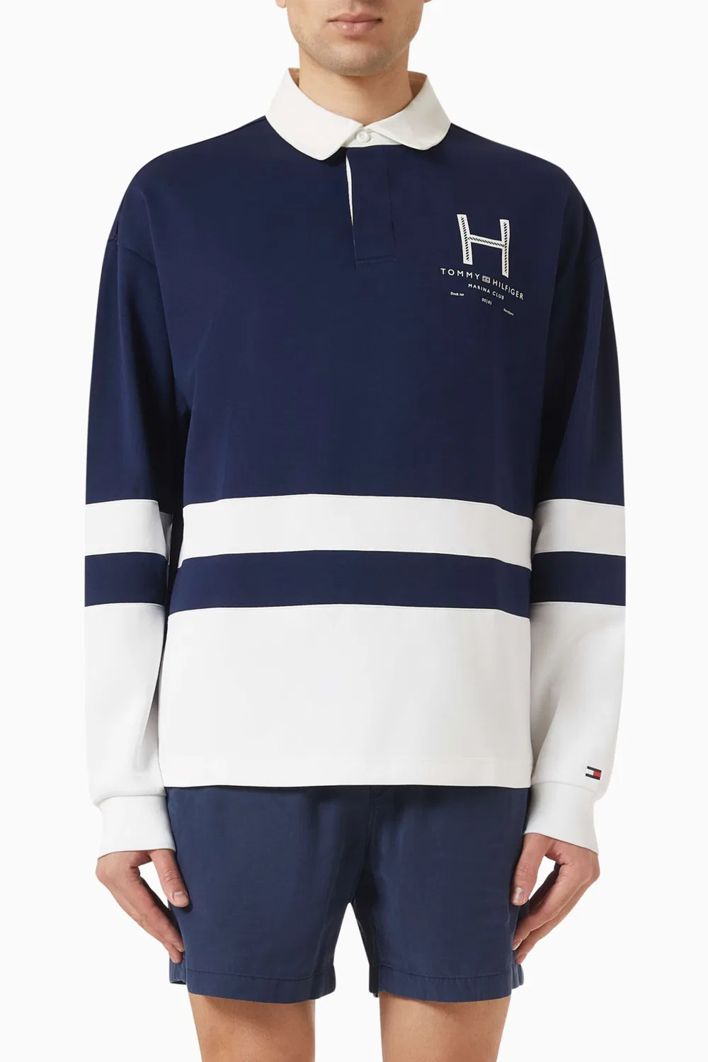 Футболка с принтом Colour-Blocked Rugby Tommy Hilfiger