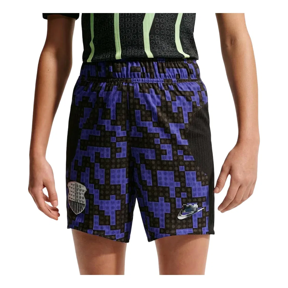 Детские шорты из футера с принтом Nike x LEGO Collection Aero-FIT Shorts, черный
