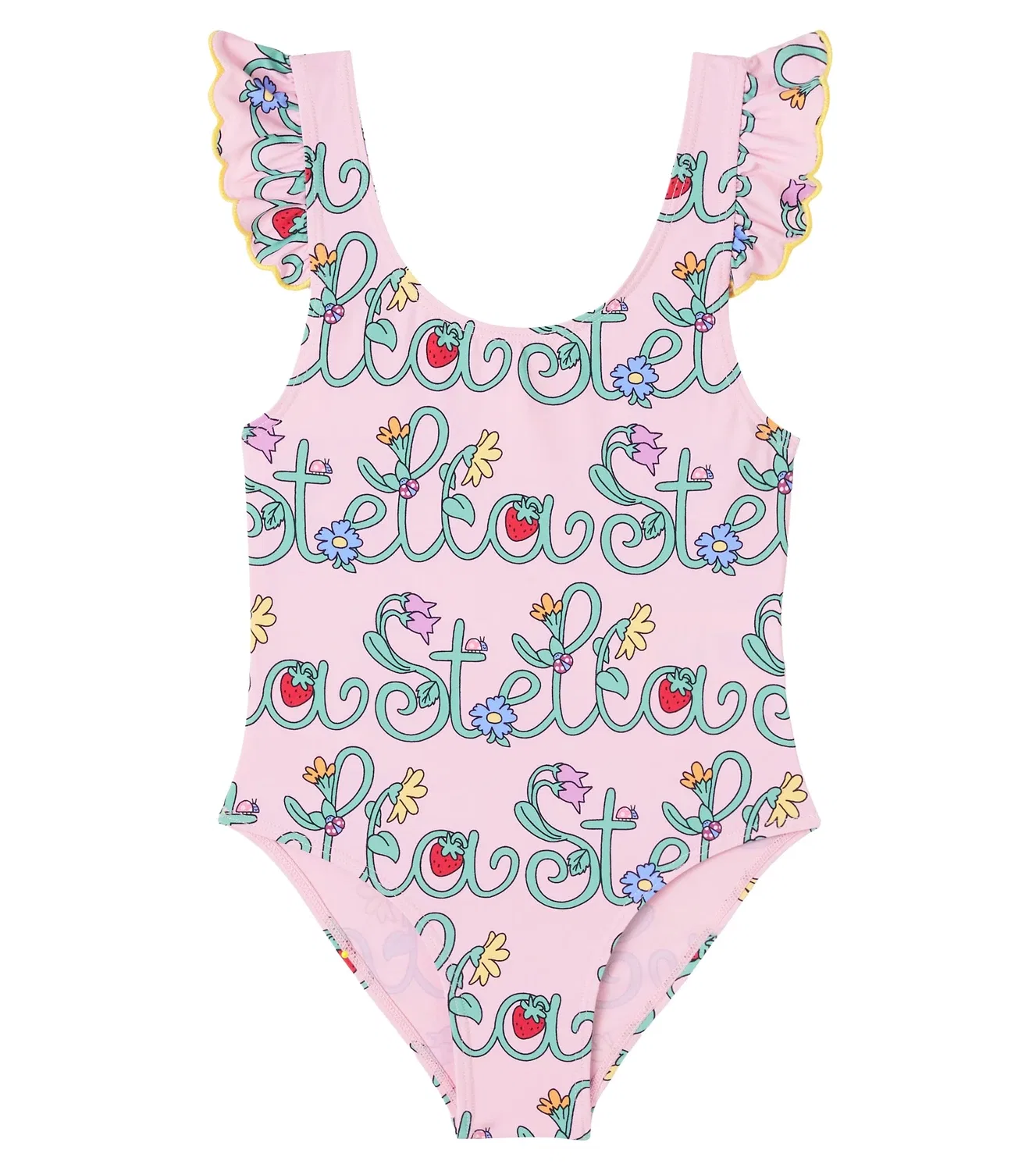 Раздельный купальник с оборками Stella Mccartney Kids, розовый