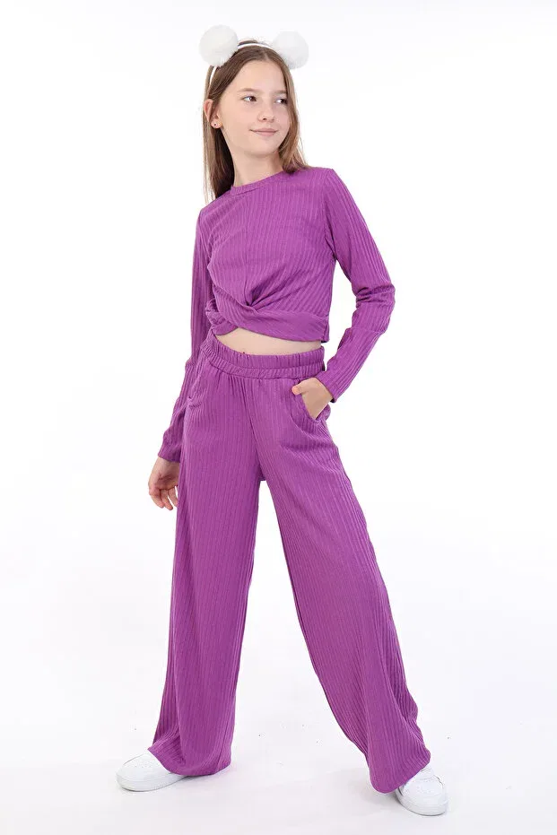 Детский спортивный костюм для девочек хлопковый Toontoy, Purple